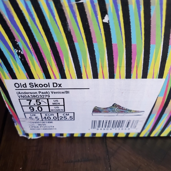 Vans Old Skool Dx Anderson Paak Venice Men Size 7.5, Women Size 9 - Picture 14 of 15
